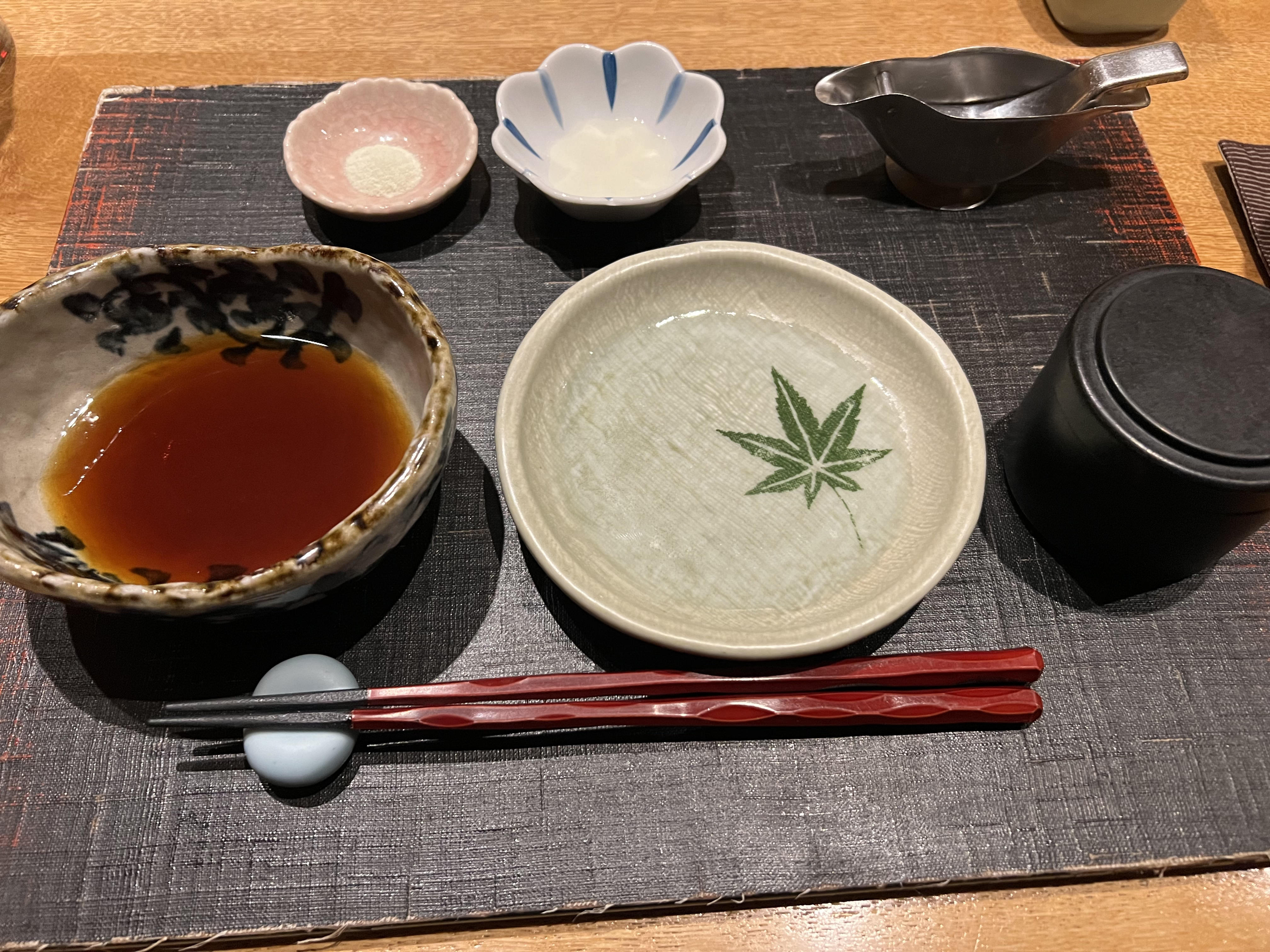 tempura matsui - place set